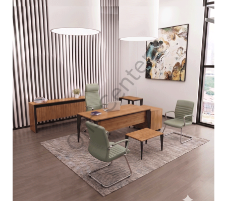 Exen Ofis ve Büro Masa Takımı 160 cm Masalı